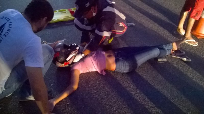 Acidende entre duas motos deixa um feridos proximo a Massagueira