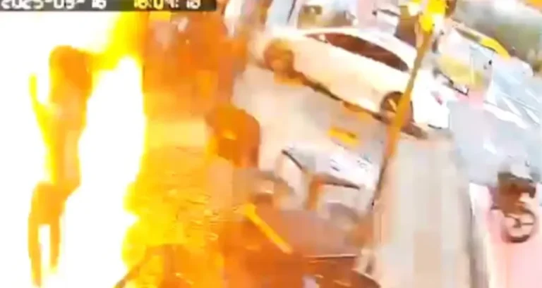 VÍDEO: botijão de gás explode em lanchonete e deixa pessoas feridas
