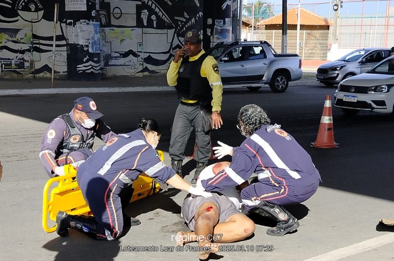 Acidente de Trânsito Envolvendo Motocicleta no Viaduto do Francês, em Marechal Deodoro, Alagoas