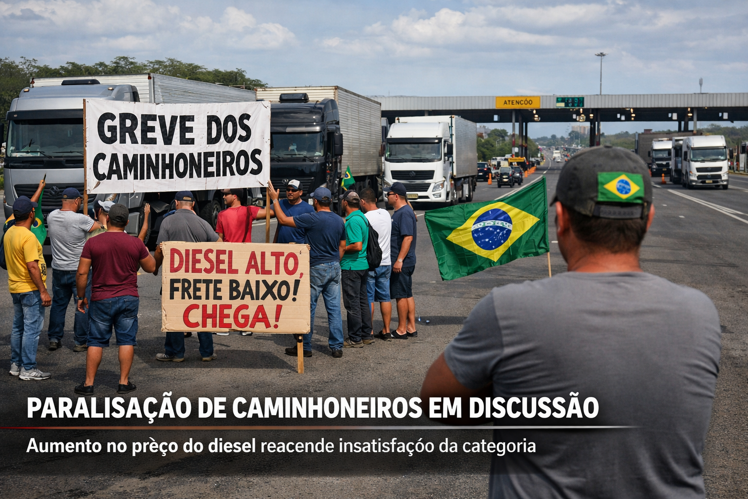 Alta no diesel reacende tensão e coloca transporte de cargas sob risco de paralisação nacional