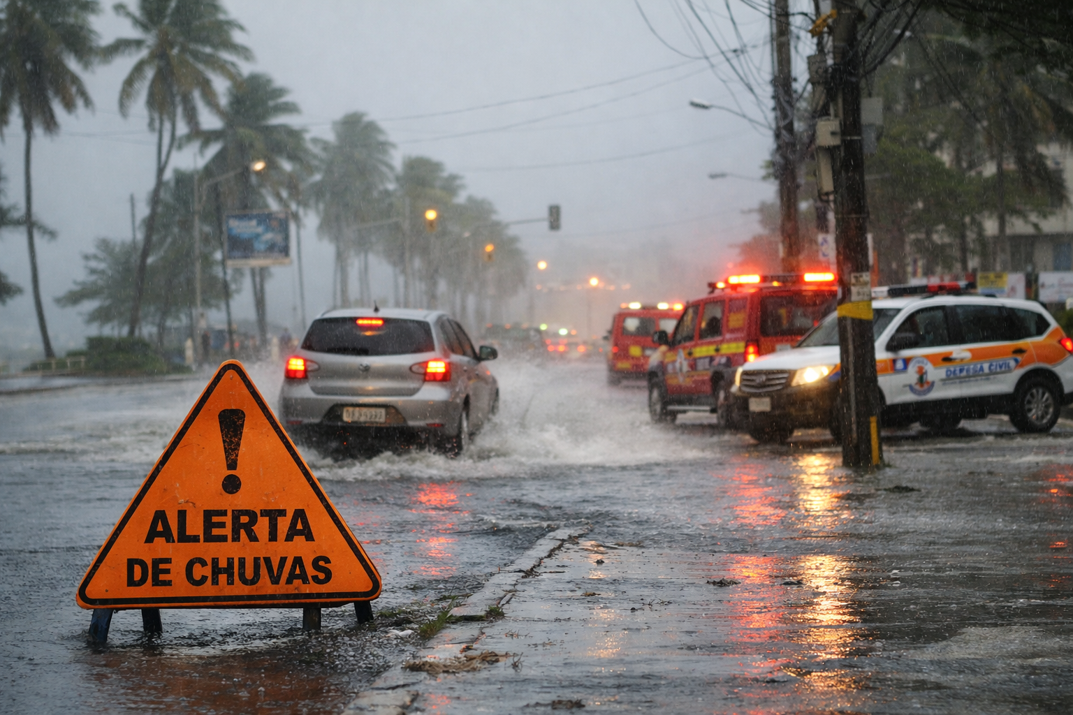 Chuvas fortes mantêm Alagoas em alerta e elevam risco de transtornos em diversas regiões