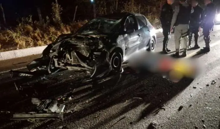Rodovia marcada por destruição: colisão deixa rastro de morte e mobiliza socorro no interior de AL