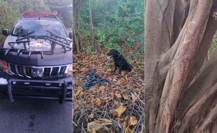 Polícia encontra mais de 10 armas artesanais enterradas no Pontal da Barra
