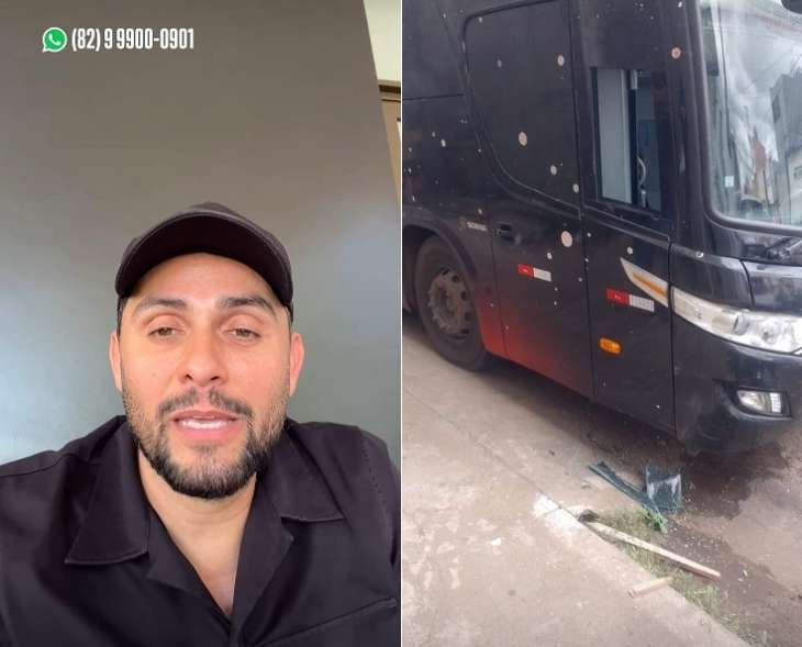 Mano Walter denuncia vandalismo e furto contra seu ônibus no MA